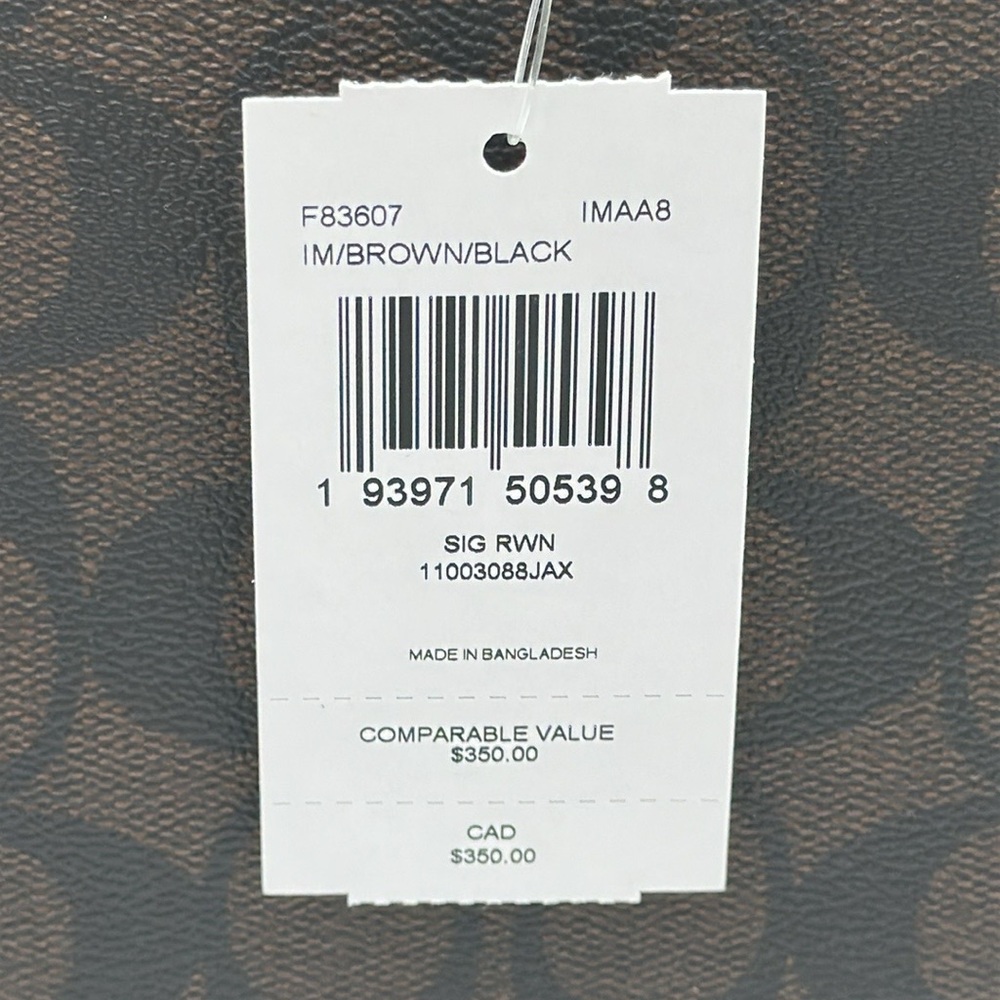 Coach Charcoal Satchel with Gold Accents - Picture 15 of 15